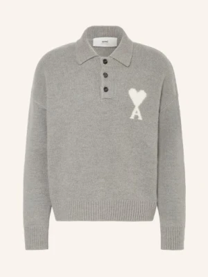 Ami Paris Sweter Z Dodatkiem Alpaki grau