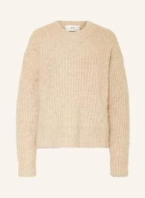 Ami Paris Sweter Z Dodatkiem Alpaki I Moheru beige