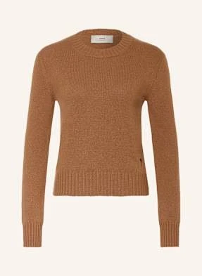 Ami Paris Sweter Z Kaszmiru braun