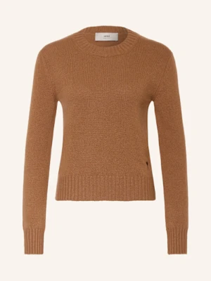 Ami Paris Sweter Z Kaszmiru braun