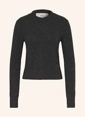 Ami Paris Sweter Z Kaszmiru grau