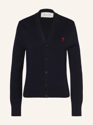 Ami Paris Sweter Z Wełny Merynosowej blau