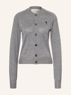 Ami Paris Sweter Z Wełny Merynosowej grau