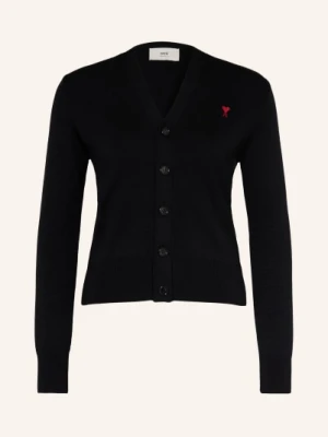 Ami Paris Sweter Z Wełny Merynosowej schwarz