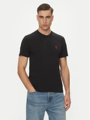 AMI PARIS T-Shirt BFUTS035.724 Czarny Regular Fit