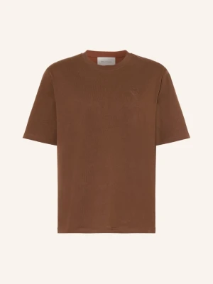 Ami Paris T-Shirt braun BRĄZOWY