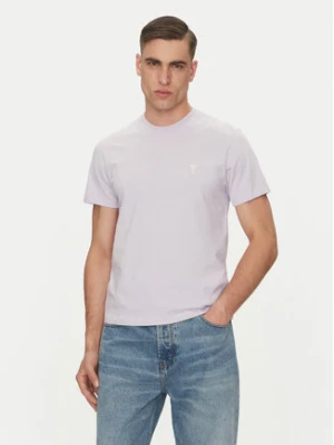 AMI PARIS T-Shirt HTS060.724 Fioletowy Regular Fit