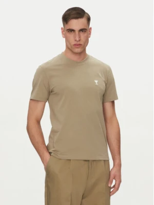AMI PARIS T-Shirt HTS060.724 Khaki Regular Fit