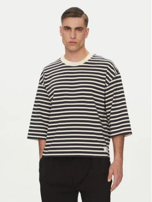AMI PARIS T-Shirt UTS056.JE0121 Granatowy Relaxed Fit