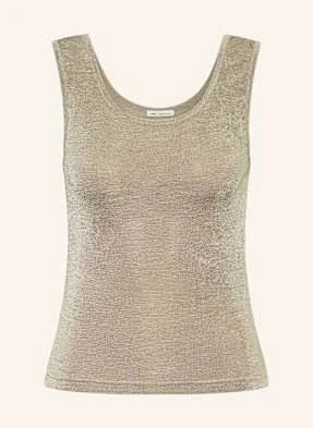 Ami Paris Tank Top beige