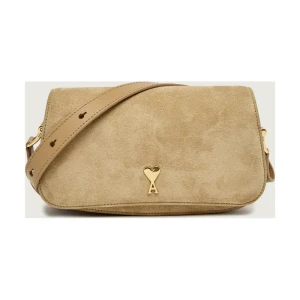 AMI Paris Torebka na ramię PARIS PARIS | zamsz