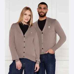 AMI Paris Wełniany kardigan | Regular Fit