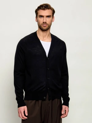 AMI Paris Wełniany kardigan | Regular Fit