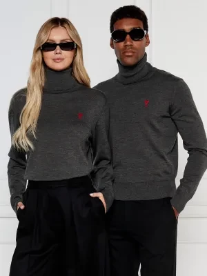 AMI Paris Wełniany sweter | Regular Fit