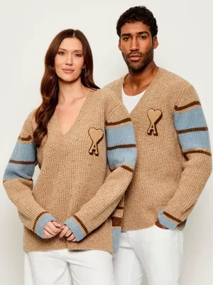 AMI Paris Wełniany sweter | Relaxed fit