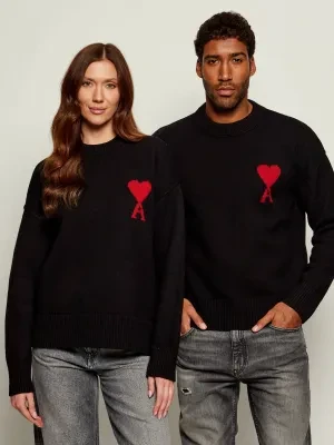 AMI Paris Wełniany sweter | Relaxed fit