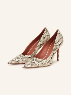 Amina Muaddi Czółenka Barbara beige