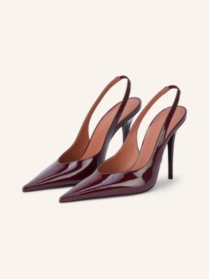 Amina Muaddi Czółenka Typu Slingback Anok rot CIEMNOCZERWONY