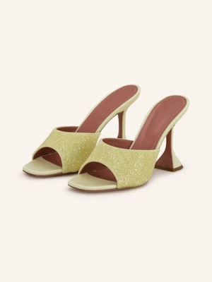 Amina Muaddi Klapki Typu Mules Lupita gelb