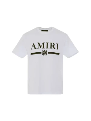 Amiri, Biała Bar Tee z Logo Amiri White, male,