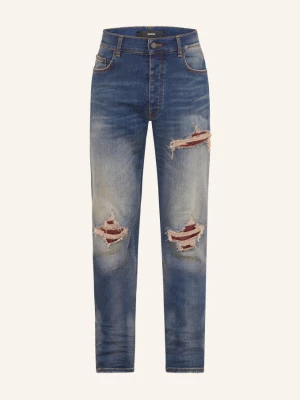 Amiri Jeansy W Stylu Destroyed mx1, Krój Skinny blau
