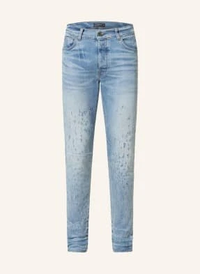 Amiri Jeansy W Stylu Destroyed Shotgun Skinny Fit blau