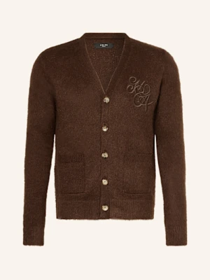 Amiri Kardigan Z Dodatkiem Moheru braun