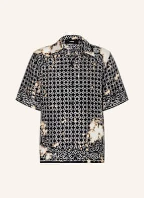 Amiri Koszula Z Klapami Relaxed Fit Z Jedwabiu schwarz