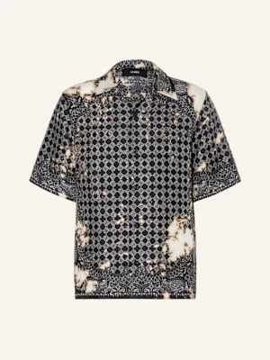 Amiri Koszula Z Klapami Relaxed Fit Z Jedwabiu schwarz