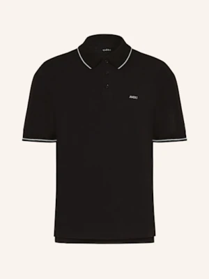 Amiri Koszulka Polo Z Piki schwarz