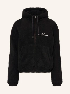 Amiri Kurtka Z Futra Teddy Bones schwarz