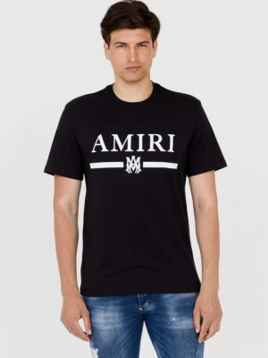 AMIRI T-shirt męski czarny z podkreślonym logo, Rozmiar XL