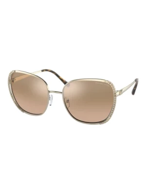 Amsterdam Sunglasses Pale Gold/Silver Brown Michael Kors
