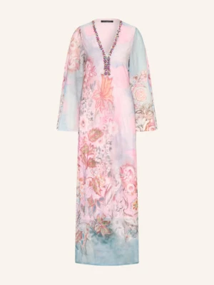 Ana Alcazar Sukienka Z Siateczki Z Kryształkami blau