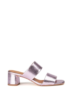 Anaki Skórzane sandały "Gilda" w kolorze fioletowym rozmiar: 36