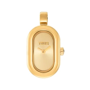 Analogowo Zegarek Z Wisiorkiem Ze Złotej Stali Hold Oval - Tous