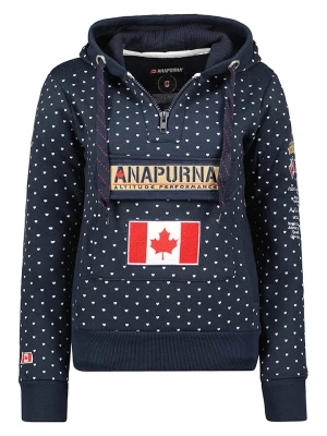 ANAPURNA Bluza "Gymcoeurana" w kolorze granatowym rozmiar: M