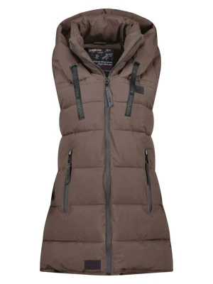 ANAPURNA Kamizelka pikowana "Dolbana" w kolorze brązowym rozmiar: XL