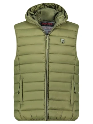 ANAPURNA Kamizelka pikowana "Vamitalana" w kolorze zielonym rozmiar: M