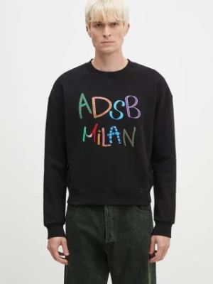 Andersson Bell bluza bawełniana Milan Embroidery Sweatshirt kolor czarny z aplikacją atb1149u