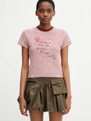 Andersson Bell Heart Message T-shirt z bawełną damski