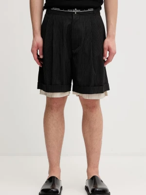 Andersson Bell Inside-Out Stripe Layered szorty eleganckie z wiskozy męskie