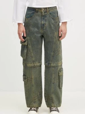 Andersson Bell jeansy Cargo Coated Wide-Leg Jeans męskie apa749ml