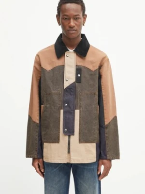 Andersson Bell kurtka Patchwork Washed kolor brązowy przejściowa awa716m