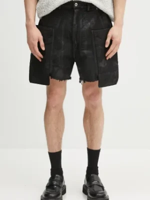 Andersson Bell szorty bawełniane Stefan Cargo kolor czarny DU01E3358.DCF Rick Owens DRKSHDW