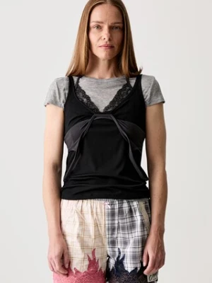 Andersson Bell Upside-down Layered T-shirt damski