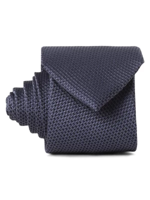 Andrew James Jedwabny krawat męski Mężczyźni niebieski wypukły wzór tkaniny,