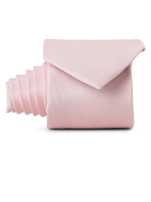 Andrew James Jedwabny krawat męski Mężczyźni różowy jednolity,