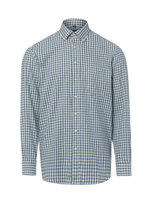 Andrew James koszula flanelowa Mężczyźni Regular Fit Bawełna (100%) niebieski | biały