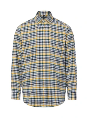 Andrew James koszula flanelowa Mężczyźni Regular Fit Bawełna (100%) niebieski | biały | żółty